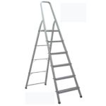 Σκάλα οικιακή αλουμινίου 3+1 σκαλιά ύψος: 1,00m.