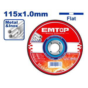 EMTOP ΔΙΣΚΟΣ ΚΟΠΗΣ ΜΕΤΑΛΛΟΥ 115MM INOX EACD101151
