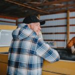 CAT Πουκάμισο εργασίας overshirt με επένδυση μπλε M 1040045