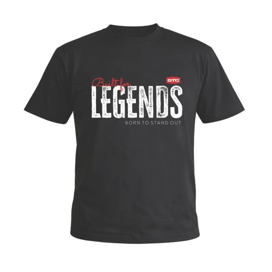 GTC Μπλουζάκι κοντομάνικο Legend μαύρο 2XL