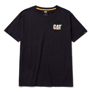 CAT Μπλουζάκι κοντομάνικο μαύρο trademark tee 2XL W05324