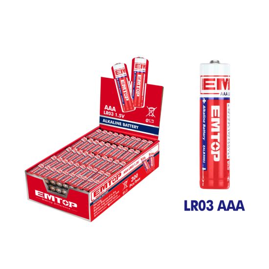 EMTOP ΣΕΤ 4ΤΜΧ ΑΛΚΑΛΙΚΕΣ ΜΠΑΤΑΡΙΕΣ 1.5V LR03 AAA EALB3001