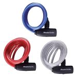 Κλειδαριά ποδηλάτου συρματόσχοινο 180cm σε διάφορα χρώματα