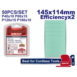EMTOP ΣΕΤ 50 ΤΜΧ ΓΥΑΛΟΧΑΡΤΑ ΤΡΙΒΕΙΟΥ 145Χ114ΜΜ ESPR145115