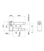 ΜΕΝΤΕΣΕΔΕΣ OTLAV 495.13 EXACTA CF495130H502 ZINCATO Φ13 ΘΗΛΥΚΟΙ