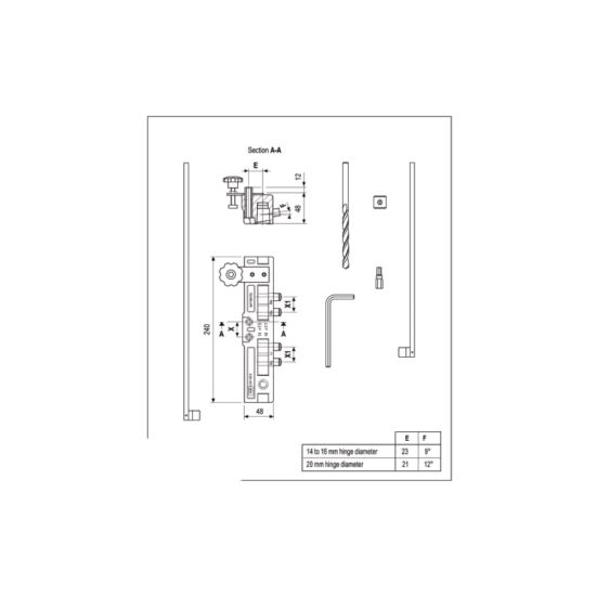 AGB KIT ΤΟΠΟΘΕΤΗΣΗΣ ΒΙΔΩΤΟΥ ΡΥΘΜΙΖΟΜΕΝΟΥ ΜΕΝΤΕΣΕ Ν14/N16 SK010362