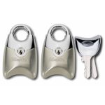 Σετ 2 λουκέτα νίκελ 20mm με ίδιο κλειδί