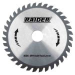 RAIDER Δίσκος κοπής ξύλου Φ25,4/Φ190/40Δόντια 163129