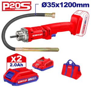 EMTOP ΔΟΝΗΤΗΣ ΜΠΕΤΟΥ ΜΠΑΤΑΡΙΑΣ 20V/2x2Ah ECVL202301SE