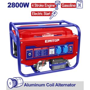 EMTOP ΓΕΝΝΗΤΡΙΑ ΒΕΝΖΙΝΗΣ ΤΕΤΡΑΧΡΟΝΗ  2,8KW, ΧΩΡΗΤΙΚΟΤΗΤΑ 210CC EGGRD2822