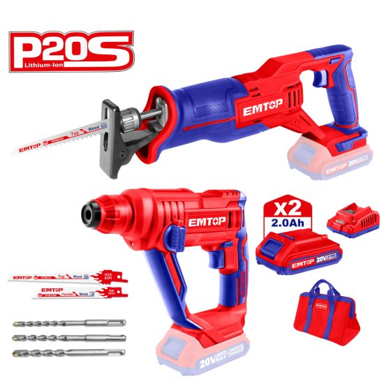 EMTOP ΠΑΚΕΤΟ ΠΡΟΣΦΟΡΑΣ 2 ΤΕΜ ΕΡΓΑΛΕΙΑ 20V EMTP0525