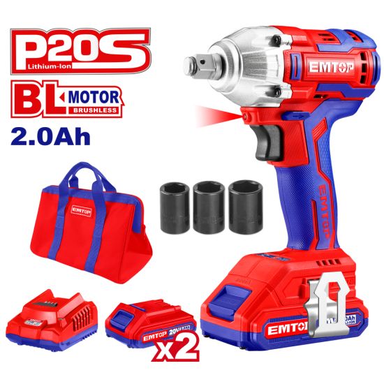 EMTOP ΜΠΟΥΛΟΝΟΚΛΕΙΔΟ ΜΠΑΤΑΡΙΑΣ 20V/2AH/300ΝΜ ECDLIW20221