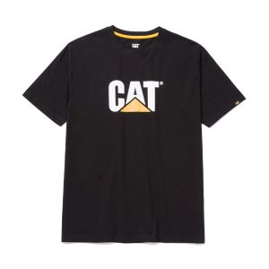 CAT Μπλουζάκι κοντομάνικο μαύρο tm logo 2XL 1510305