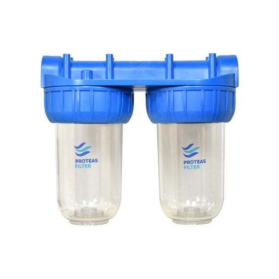 Διπλή φιλτροθήκη strong κεντρικής παροχής 7″-1″