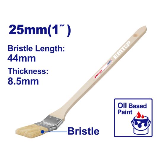 EMTOP ΠΙΝΕΛΟ ΒΑΦΗΣ ΚΥΡΤΟ ΜΕ ΜΑΚΡΙΑ ΞΥΛΙΝΗ ΛΑΒΗ 25ΜΜ EMPE3301