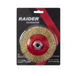RAIDER Συρματόβουρτσα γωνιακού τροχού στρογγυλή 125ΜΜ M14 171131