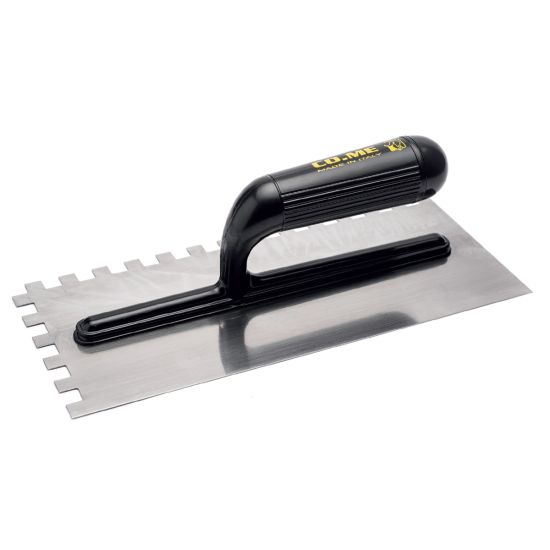 COME Σπάτουλα κόλλας πλαστική λαβή 10Χ10 280x120x0,6mm 320PL-D