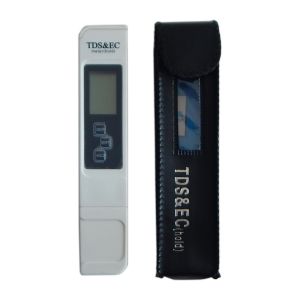 Φορητό στυλό αγωγιμόμετρο (μs & ppm) & θερμοκρασίας σε δερμάτινη θήκη