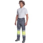 Παντελόνι εργασίας Bilbao γκρι/κίτρινο υψηλής ευκρίνειας 65%poly-35%cott, 195 g/m² No 56/XL