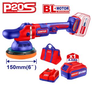 EMTOP ΑΛΟΙΦΑΔΟΡΟΣ 150ΜΜ ΜΠΑΤΑΡΙΑΣ 20V/1x4Ah ELAP2015SE