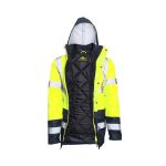 Μπουφάν εργασίας Neon ανακλαστικό κίτρινο-μπλε 3XL HVNEOYXXXL