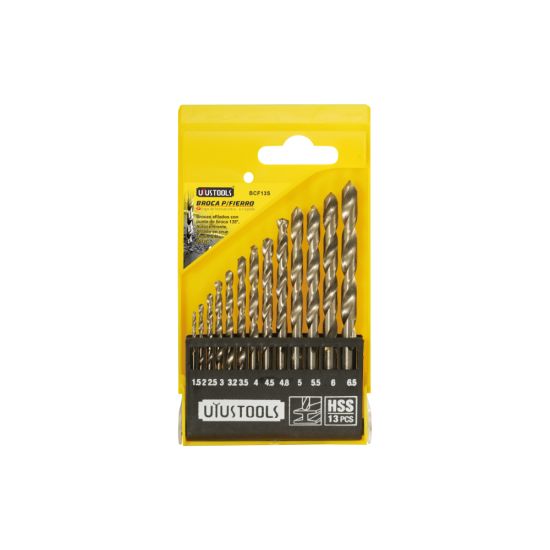 UYUSTOOLS ΣΕΤ 13ΤΜΧ ΤΡΥΠΑΝΙΑ HIGH SPEED HSS Φ1.5-6.5mm BCF13S