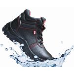 Μποτάκι δερμάτινο S3 αδιάβροχο μαύρο Νο.39 BSH102