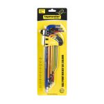 TOP MASTER Άλλεν σετ 9τεμ μπίλιας CR-V πλαστική θήκη μεγάλο μέγεθος πολύχρωμα 390173