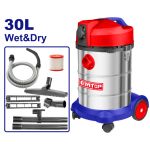 EMTOP ΣΚΟΥΠΑ ΥΓΡΩΝ ΚΑΙ ΣΤΕΡΕΩΝ 1400W 30L EVCR1401