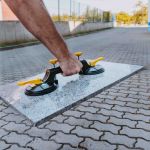 TOP MASTER Βεντούζα διπλή για ρύθμιση & στερέωση πλακιδίων τηλεσκοπική με ικανότητα συγκράτησης 100kg 250521