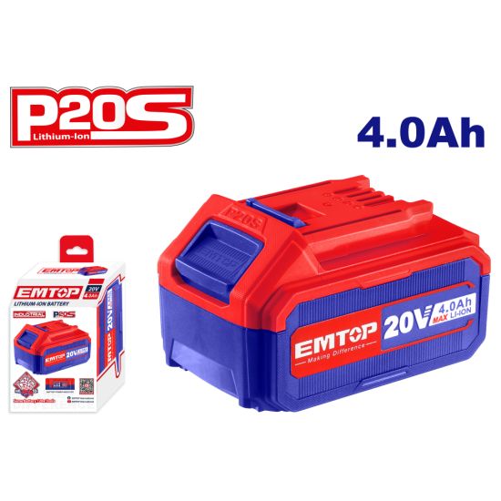 EMTOP ΜΠΑΤΑΡΙΑ 20V, 4.0AH LI-ION EBPK2002