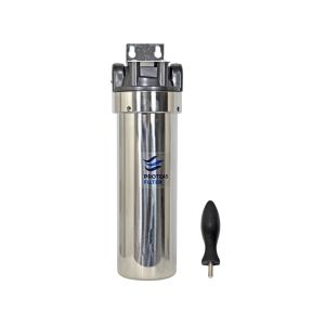 Μονή φιλτροθήκη μεταλλική με πλαστική κεφαλή 10″-1/2″ με κλειδί & βάση