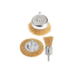 UYUSTOOLS ΣΕΤ 3ΤΜΧ ΣΥΡΜΑΤΟΒΟΥΡΤΣΕΣ 1/4'' EBR301