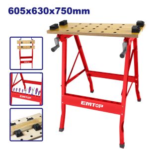 EMTOP ΠΤΥΣΣΟΜΕΝΟΣ ΠΑΓΚΟΣ ΕΡΓΑΣΙΑΣ 605X630X750MM EMWE1525