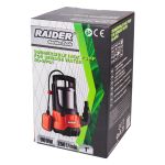 RAIDER Αντλία υποβρύχια ακαθάρτων inox RD-WP61 900W 1"max  250L/min 8,5m 070168