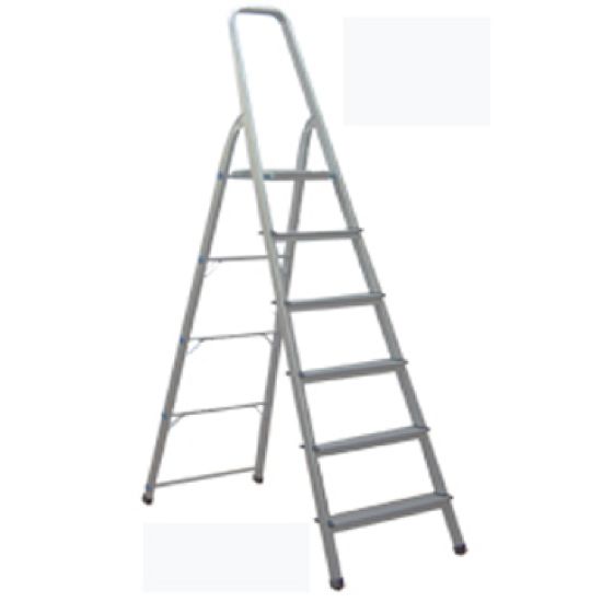 Σκάλα οικιακή αλουμινίου 3+1 σκαλιά ύψος: 1,00m.