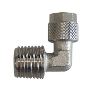 Ρακόρ μεταλλικό γωνία 1/4″ αρσ. - 1/4″ σωλ. βιδωτό