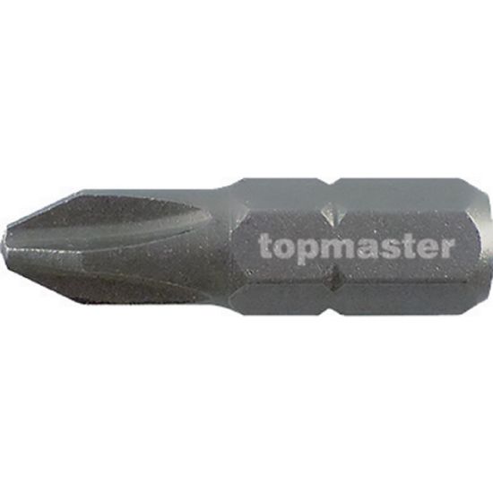 TOP MASTER Μύτη κατσαβιδιού με μέγεθος PH1 25mm συσκευασία 2τεμ. 338700