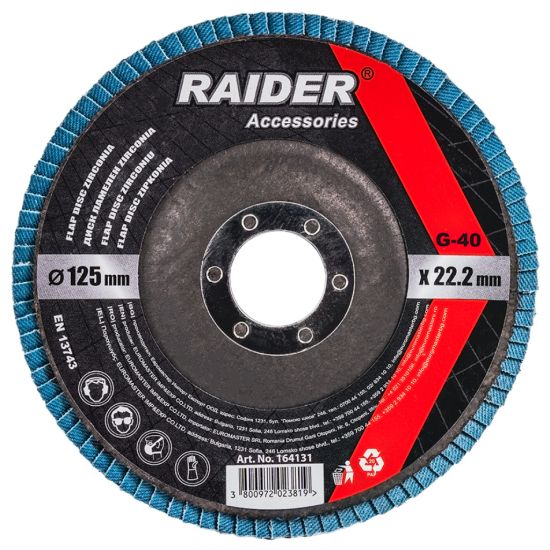 RAIDER Δίσκος φυλλαράκι Φ125 G40 164131