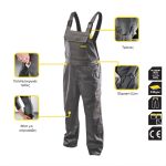 TOP MASTER Φόρμα τιράντα γκρι XXXL 557705