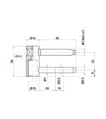 ΜΕΝΤΕΣΕΔΕΣ OTLAV 495.16 EXACTA CF495160H502 ZINCATO Φ16 ΘΗΛΥΚΟΙ