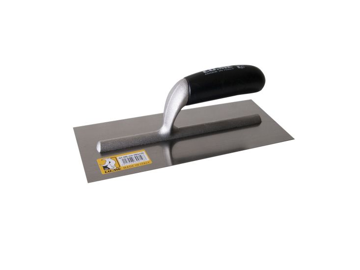 COME Σπάτουλα κόλλας χωρίς δόντι inox πλαστική λαβή 400x120x0,6mm 399IN400