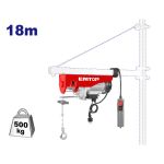 EMTOP ΗΛΕΚΤΡΙΚΟ ΠΑΛΑΓΚΟ 800W 250/500Kg 18m EEHT5001