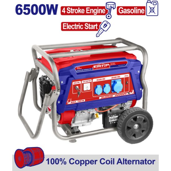 EMTOP ΓΕΝΝΗΤΡΙΑ ΒΕΝΖΙΝΗΣ ΤΕΤΡΑΧΡΟΝΗ  6,5KW, ΧΩΡΗΤΙΚΟΤΗΤΑ 420CC EGGRD6511