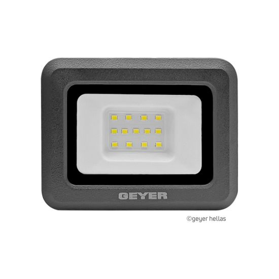 GEYER Προβολέας led μαύρος 10W 4000K 900LM LPRM10CE