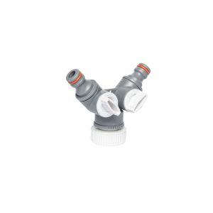 BRADAS ΔΙΑΚΛΑΔΩΤΗΣ 2 ΕΞΟΔΩΝ ΜΕ ΒΑΝΕΣ 1"-3/4" WL2222