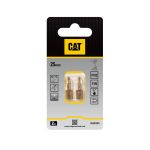CAT Μύτη κατσαβιδιού σταυρός με μέγεθος PH2 25mm συσκευασία 2τεμ. DA01001