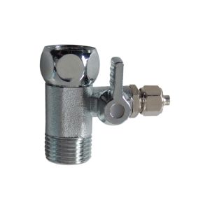 Κλέφτης 1/2″ με ενσωματωμένο βανάκι 1/4″ βιδωτό