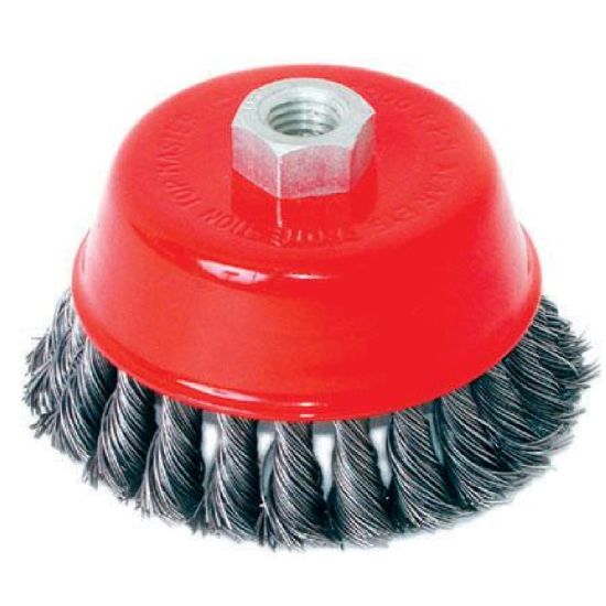 RAIDER Συρματόβουρτσα γωνιακού κοτσίδα 125ΜΜ 171107