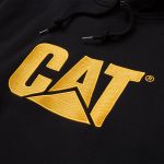CAT Μπλούζα φούτερ με κουκούλα trademark μαύρη 2XL W10646-016